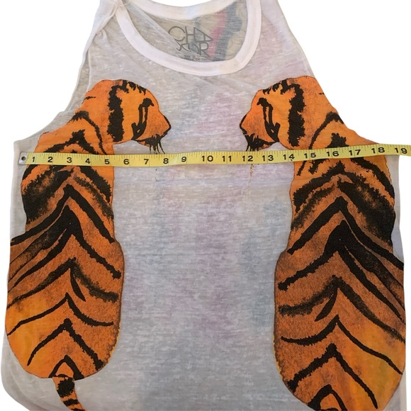 ❤️CHASER FACING TIGERS MUSCLE SLEEVELESS TEE❤️WORN ONCE!! - Picture 9 of 9